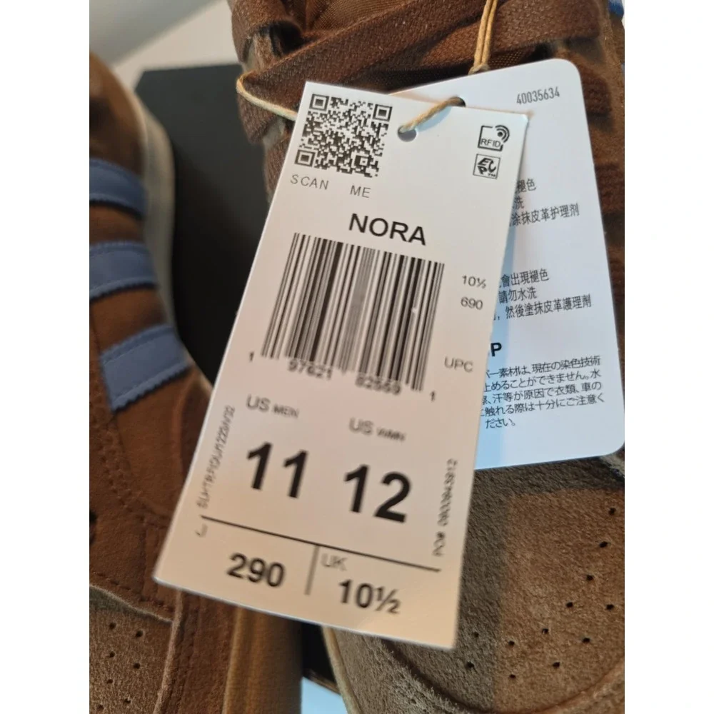 Adidas Nora Unisex New With Box Sneakers Men 11 Women 12 Brown/Blue JP8595 Skate